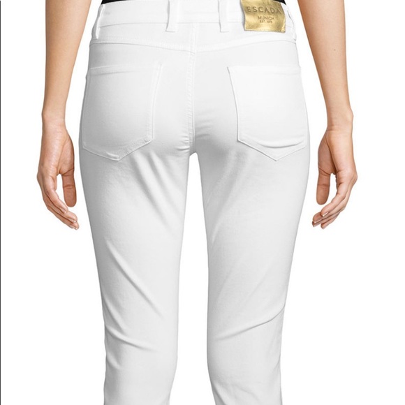 ESCADA  white pencil jeans 34 European or size 4 - Picture 2 of 10